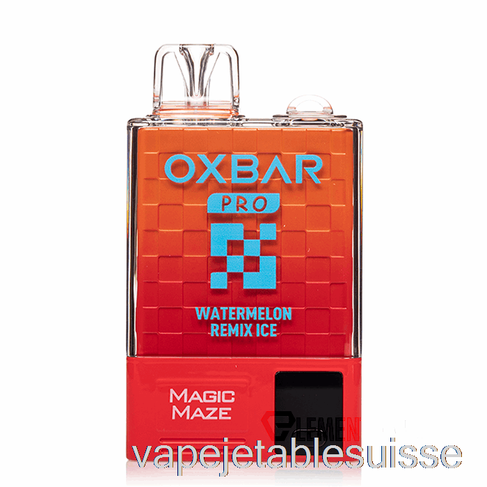 Vape Suisse Oxbar Magic Maze Pro 10000 Glace Jetable De Remix De Pastèque